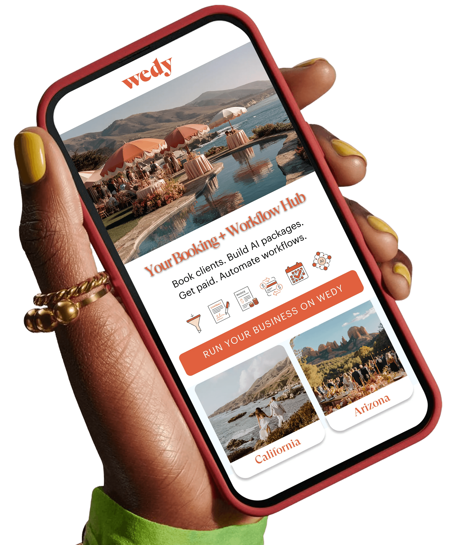 Wedy mobile app